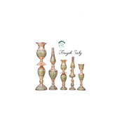 شمعدان مس وخاتم مدل لاله ارتفاع۳۵
